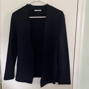 MM Lafleur Navy Open-Front Cardigan